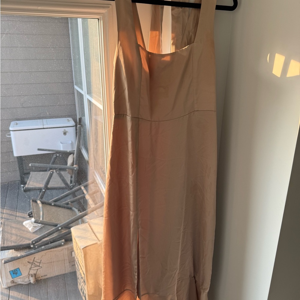 Show Me Your MuMu Tan Sleeveless Sundress